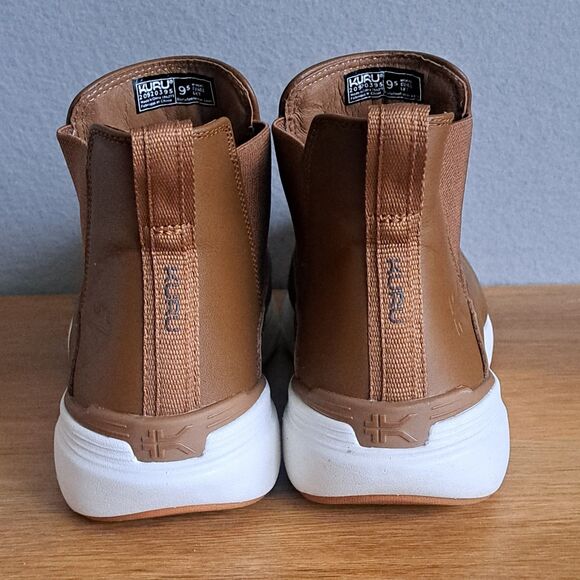 KURU FLEX Astra Womens 9.5 Brown Leather Chelsea Boots Comfort Arch Support - Picture 3 of 10